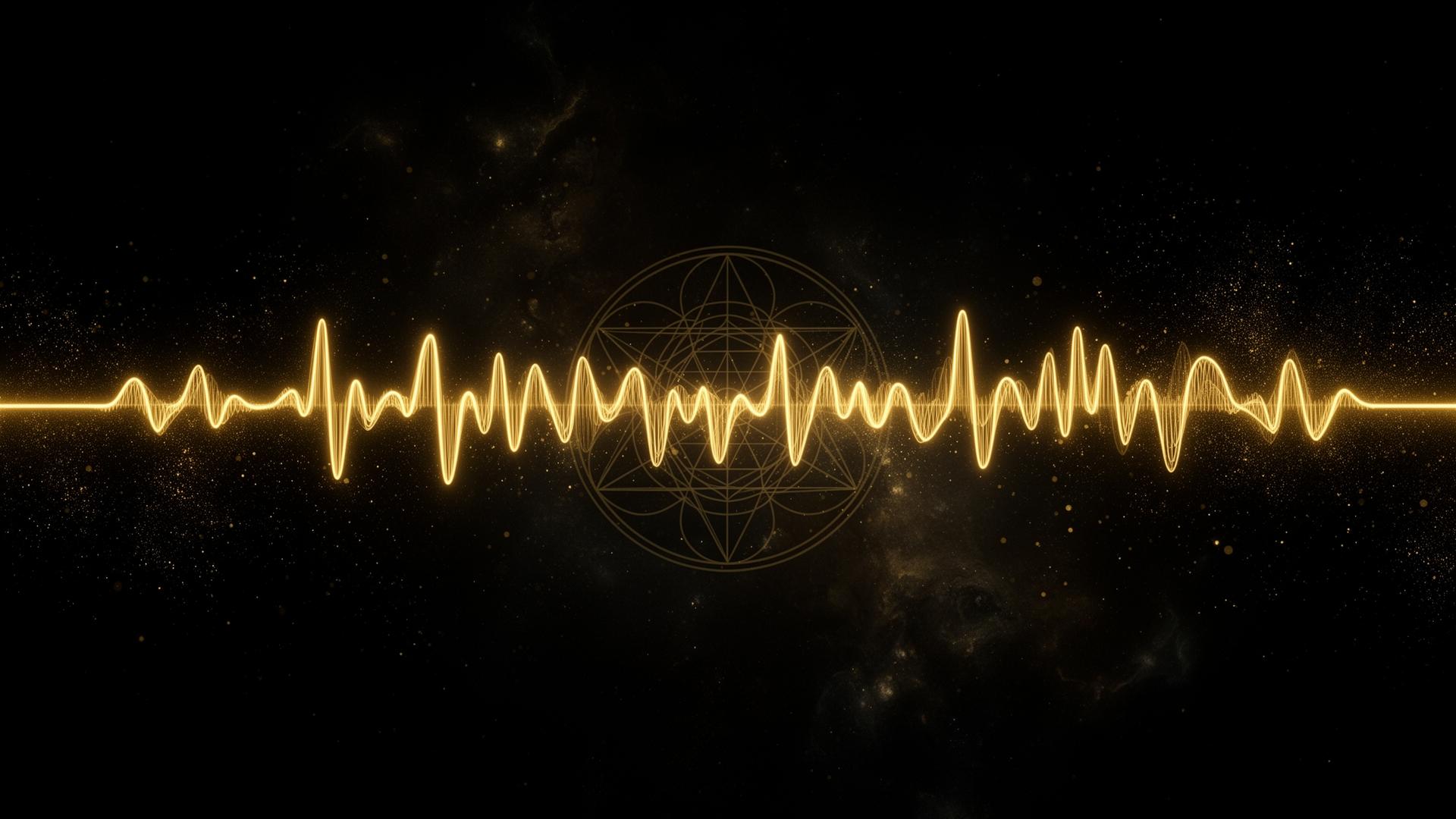 The Pulse Report — golden waveform across the cosmos